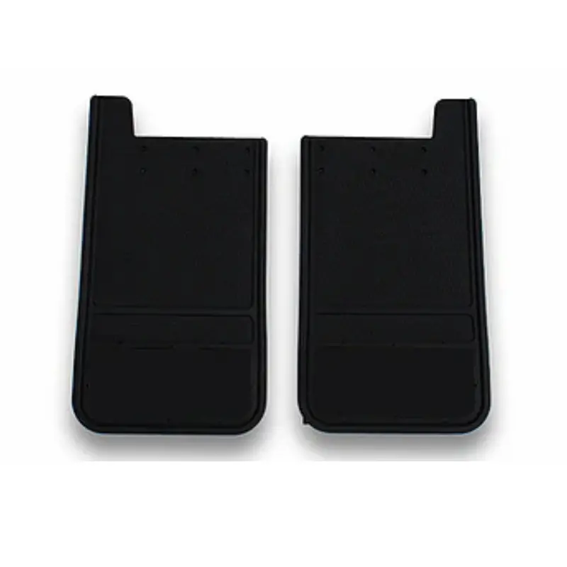 12" X 22" Rear Rubber Mud Flaps Pair All Black 1