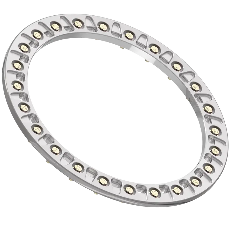 15" Vbr30 Beadlock Ring - Raw Machined 1