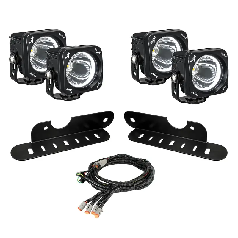 2017-2020 Ford F-150 Raptor Led Halo Fog Light Kit With Optimus Halo Lights 1