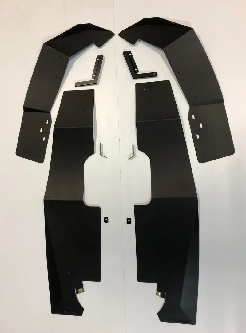 2019 - 2023 Rzr Xp 1000, Rzr 4 Xp 1000, 2019 - 2021 Rzr Xp Turbo, Rzr Xp 4 Turbo, Rzr Xp 4 Turbo S, 2018 - 2021 Rzr Xp Turbo S Mud Flap Fender Extensions 1