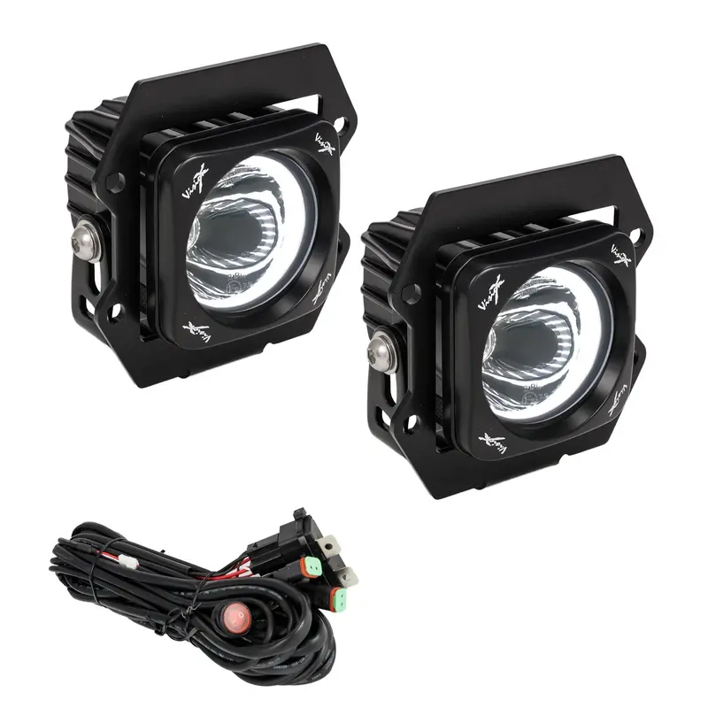 2019+ Ford Ranger Led Fog Light Kit With 3.0" Optimus Halo Lights 1