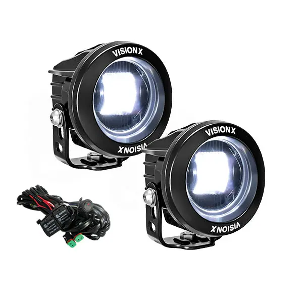 3.7" Round Cg2 Sae Led Light Cannon Kit 2