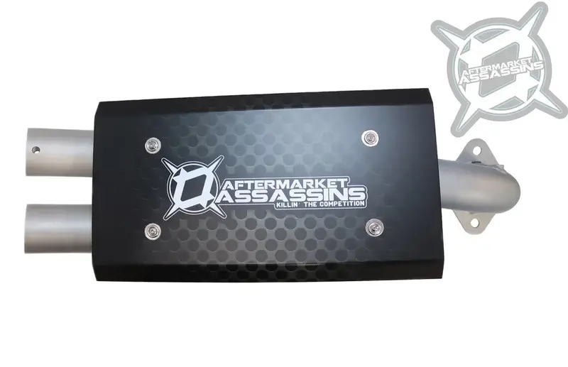 Aa Stainless Slip-On Exhaust For 2015-23 Rzr Xp 1000 & 2018-22 Rs1 1