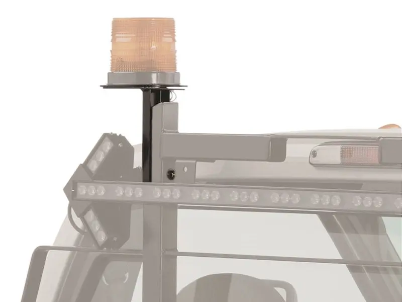 Backrack Black Steel Light Bracket Driver Side W/6.5" Base 1