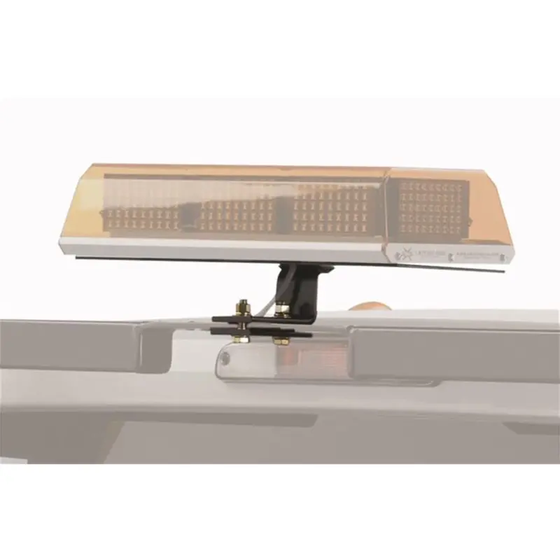 Backrack Black Steel Utility Light Bracket Center Mount W/16"X 7" Base 1