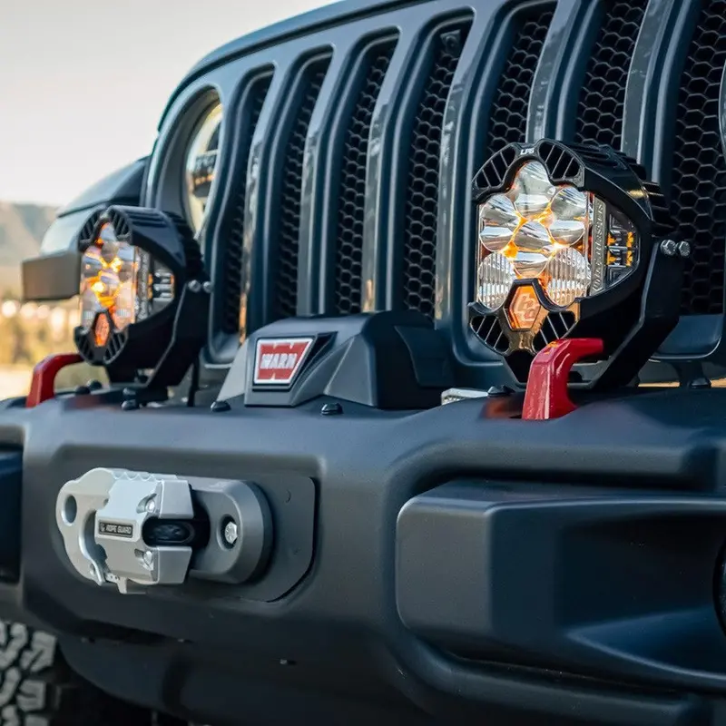 Baja Design Lp6 Pro Bumper Light Kit (Pair) Driving/Combo Pattern, Clear Lens For 18-Up Jeep Wgangler Jl & 20-Up Gladiator Jt 2
