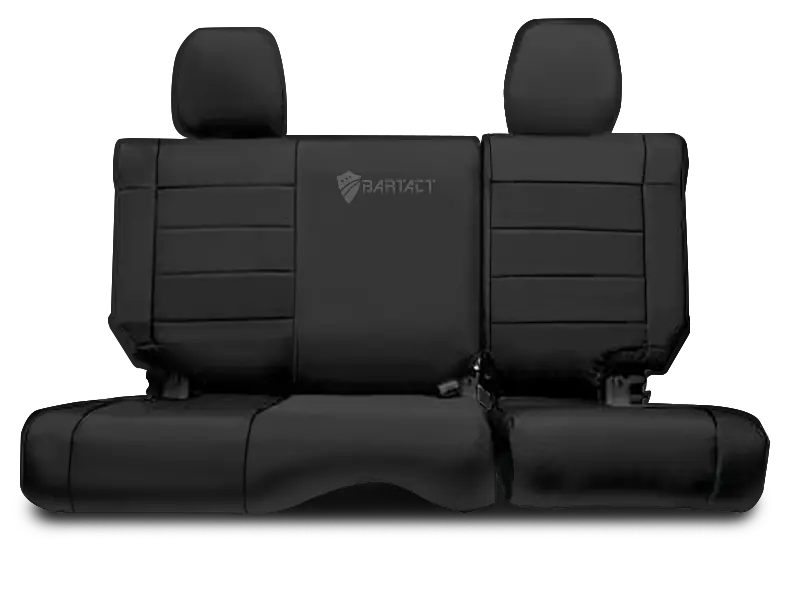 Bartact Rear Seat Cover Set In Black For 07-18 Wrangler Jk & Jk Unlimited 1