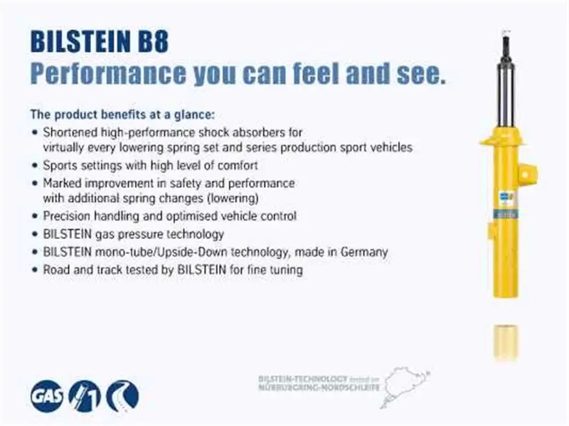 Bilstein B8 2005 Bmw 120I Base Front Right Suspension Strut Assembly 1