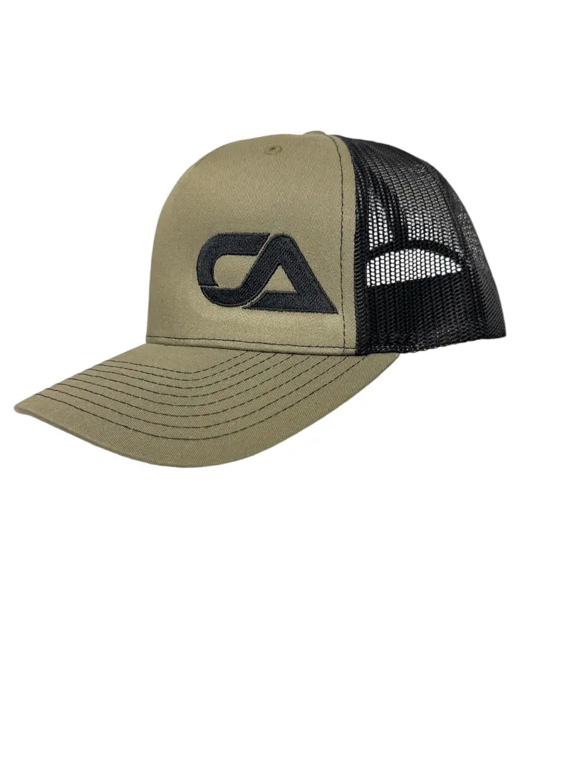 Ca Tech Usa Logo Snapback Hat - Green / Black 1