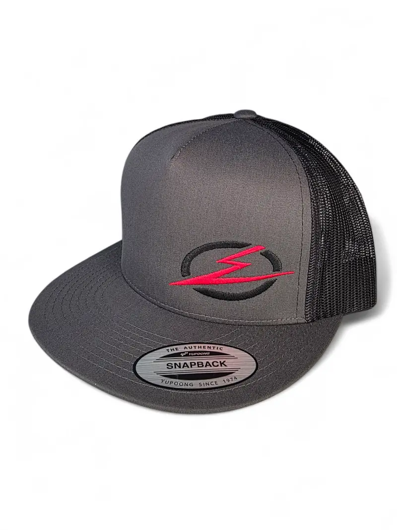 Classics 2-Tone Trucker Hat Charcoal/Black, Black/Red Elektric Logo 1