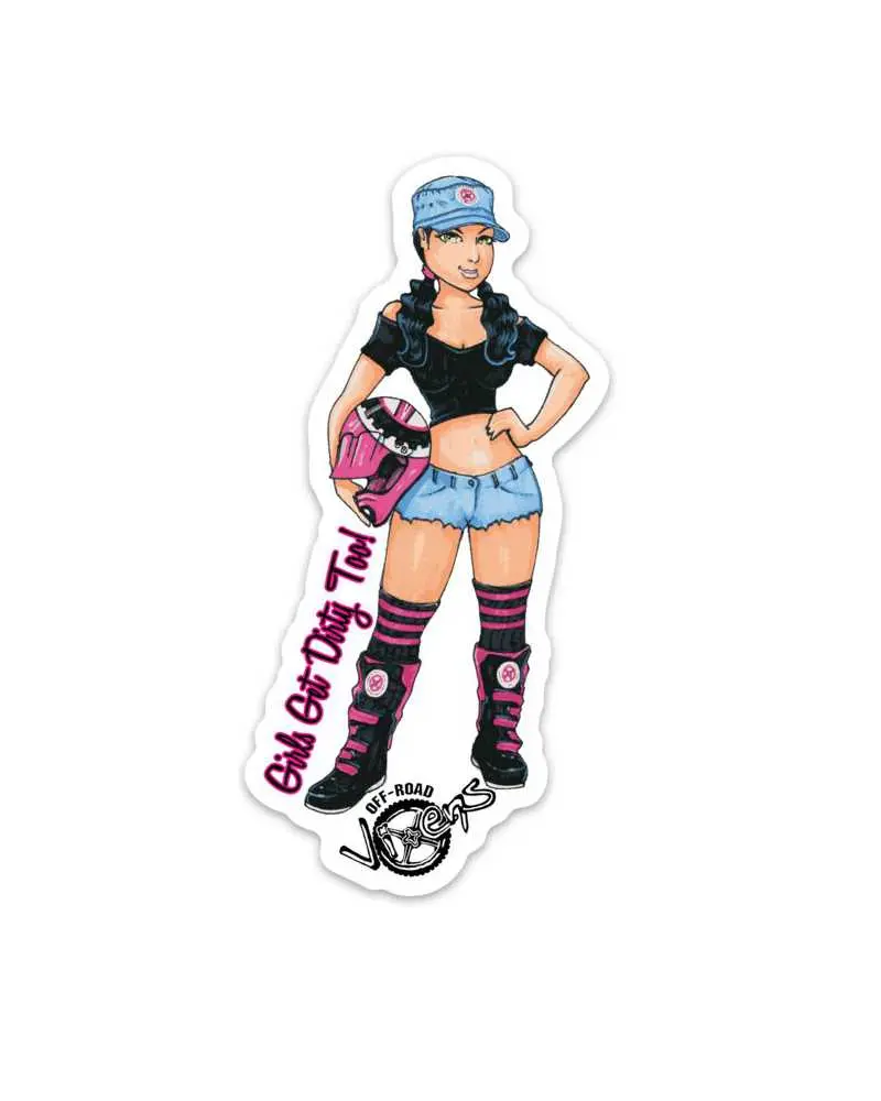 Dirt Girl Printed Decal 1
