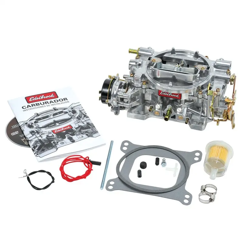 Edelbrock Carburetor Performer Series 4-Barrel 500 Cfm Electric Choke Satin Finish 1