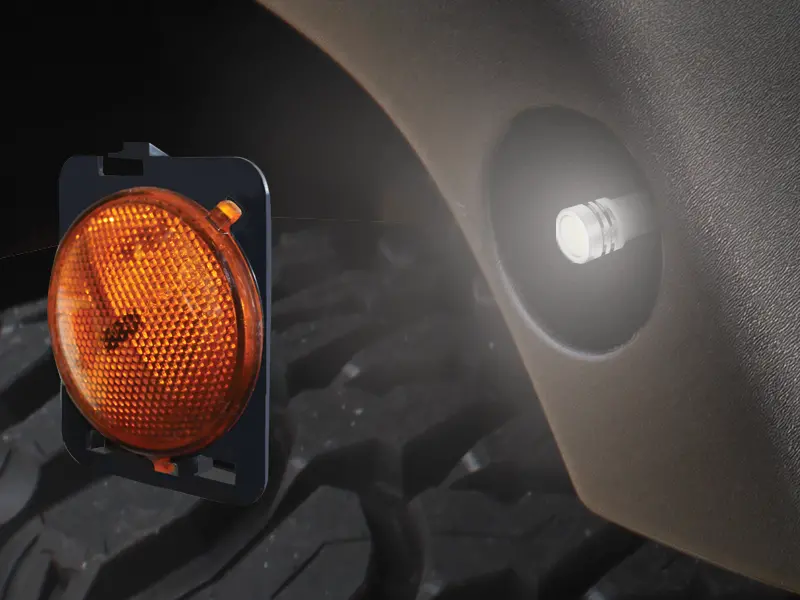 Fortec Led Side Marker Replacement Bulbs (Pair) For 07-18 Jeep Wrangler Jk & Jk Unlimited 1