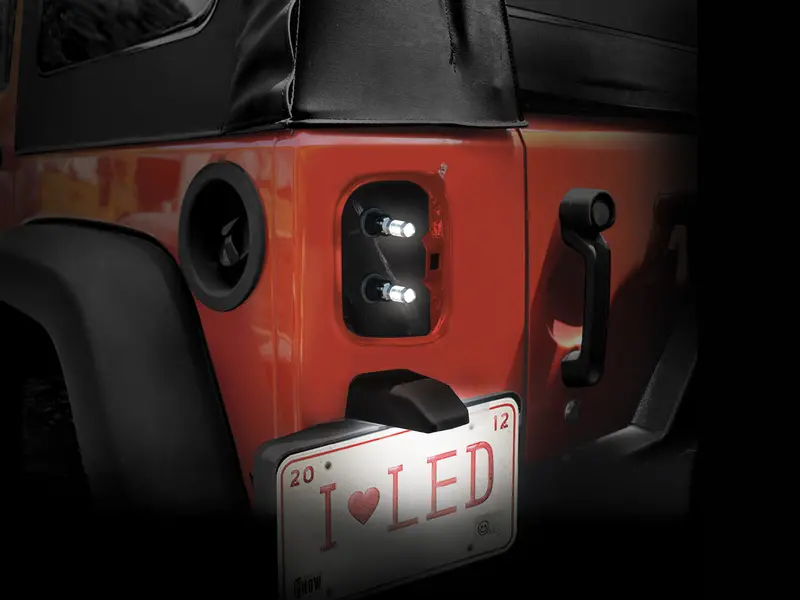 Fortec4x4 Led Tail Light Bulbs Brake, Turn Signal Led Bulbs (Pair) For 07-18 Jeep Wrangler Jk & Jk Unlimited 1