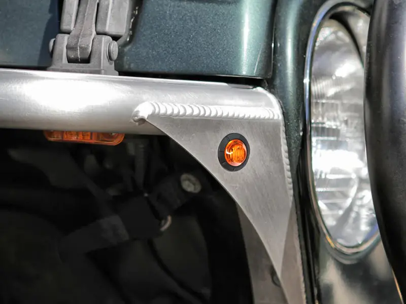 Genright Offroad Led 3/4" Round Marker Light, Amber, Pair 1