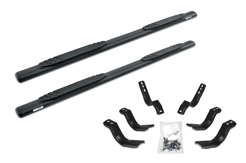 Go Rhino 1000 Series Side Steps 2007-2013 Chevy/Gmc 1500 Ext. Cab Black 1