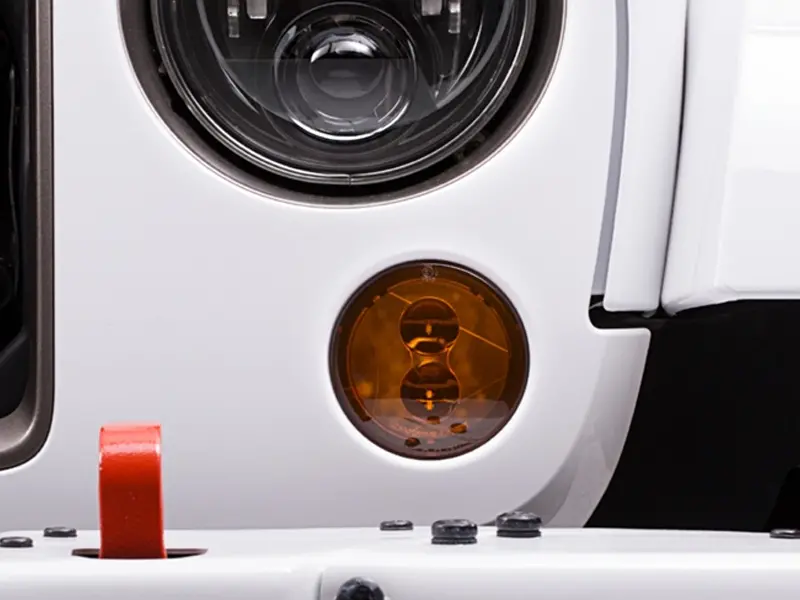 Jw Speaker 12V Dot/Ece Led Round Turn Signals - 2 Light Kit For 07-18 Wrangler Jk & Jk Unlimited 1