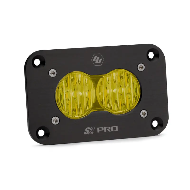 Led Wide Cornering Amber Flush Mount S2 Pro Baja Designs 1