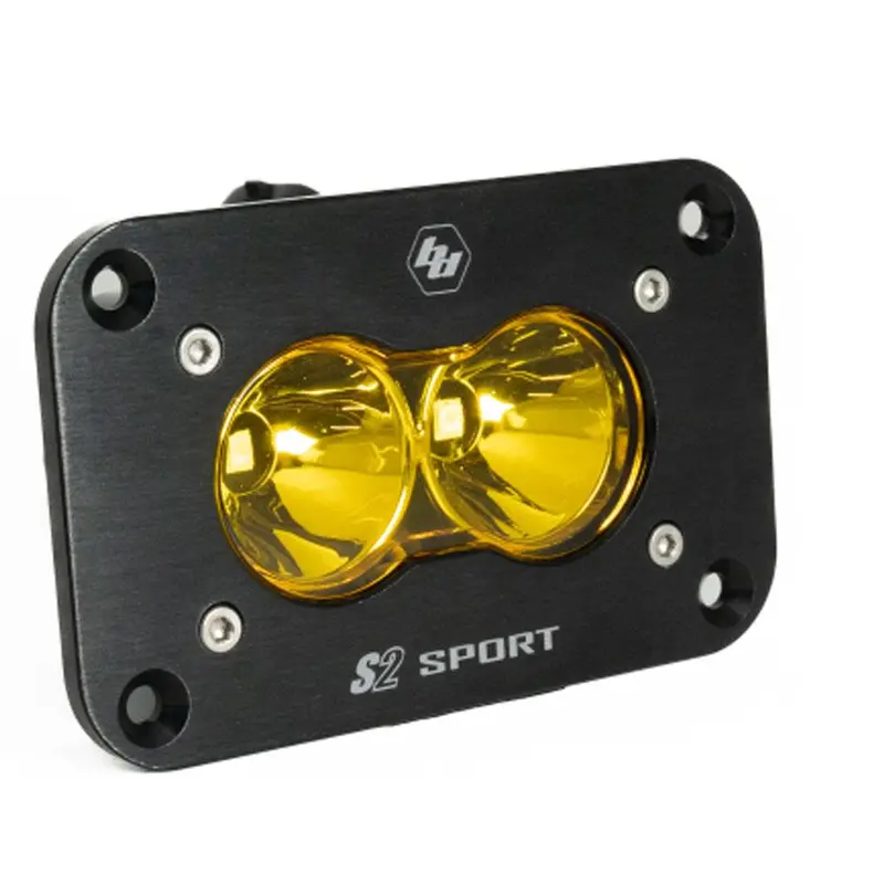 Led Work Light Amber Lens Spot Pattern Flush Mount Each S2 Sport Baja Designs 1