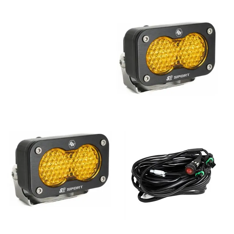 Led Work Light Amber Lens Work/Scene Pattern Pair S2 Sport Baja Designs 1