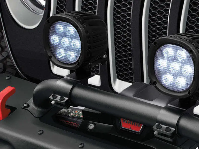 Mopar Winch Guard Light Brackets For 18-Up Jeep Wrangler Jl & Jl Unlimited 1