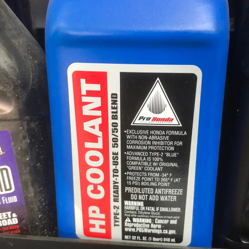 Pro Honda Hp Coolant Type-2 32 Oz. 1