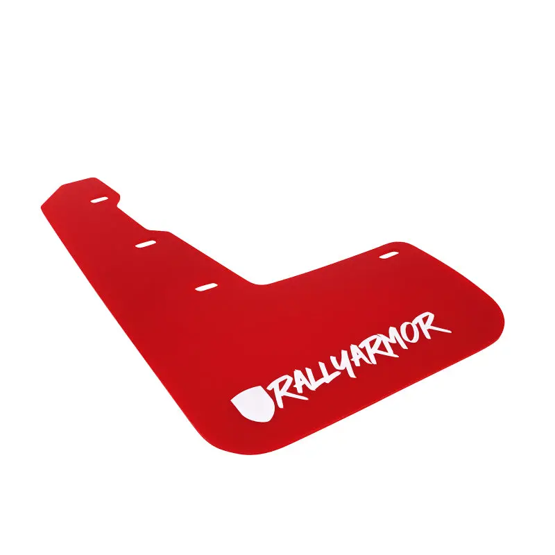 Rally Armor 15-21 Subaru Wrx &Amp; Sti Red Mud Flap White Altered Font Logo 1