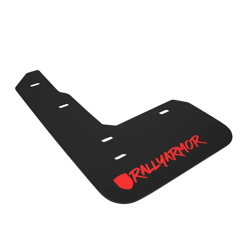 Rally Armor 17-21 Honda Civic Type R Black Mud Flap Red Altered Font Logo 1