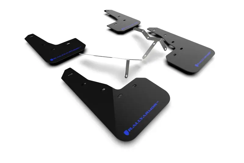 Rally Armor 2022 Honda Civic (Incl. Si/Sport/Touring) Black Ur Mud Flap W/ Blue Logo 1