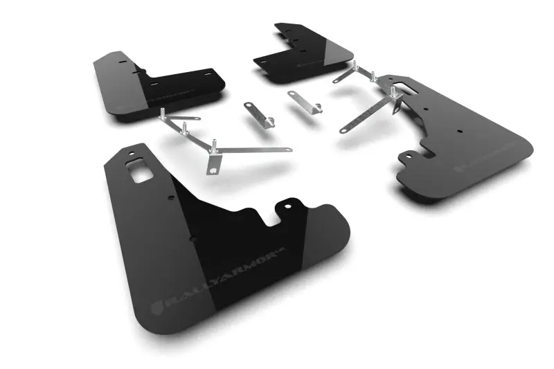 Rally Armor 2022+ Subaru Brz / 2022+ Toyota Gr86 Black Ur Mud Flap W/ Dark Grey Logo 1