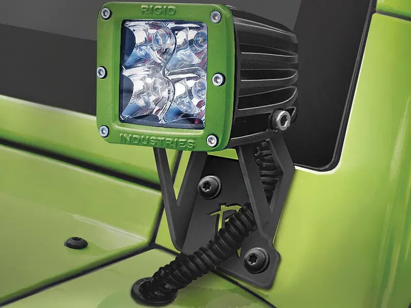 Rigid A-Pillar Mount Kit For D-Series For 07-18 Jeep Wrangler Jk & Jk Unlimited 1
