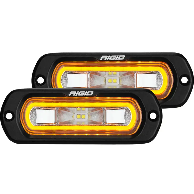 Rigid Sr-L Series Off-Road Spreader Pod Amber Halo 1
