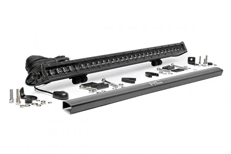 Rough Country Black Series Led Light Bar 30 Inch | Single Row 70730Bl 1