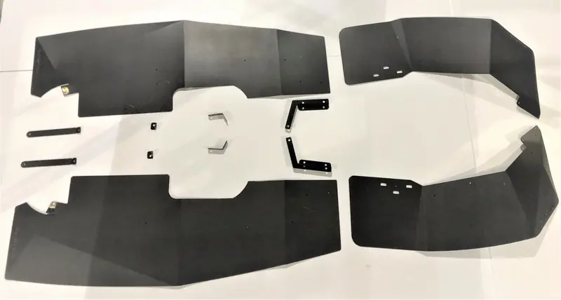 Trail Armor 2019 - 2023 Rzr Xp 1000, Rzr 4 Xp 1000, 2019 - 2021 Rzr Xp Turbo, Rzr Xp 4 Turbo, Rzr Xp 4 Turbo S, 2018 - 2021 Rzr Xp Turbo S Mud Flap Fender Extensions Xl 1