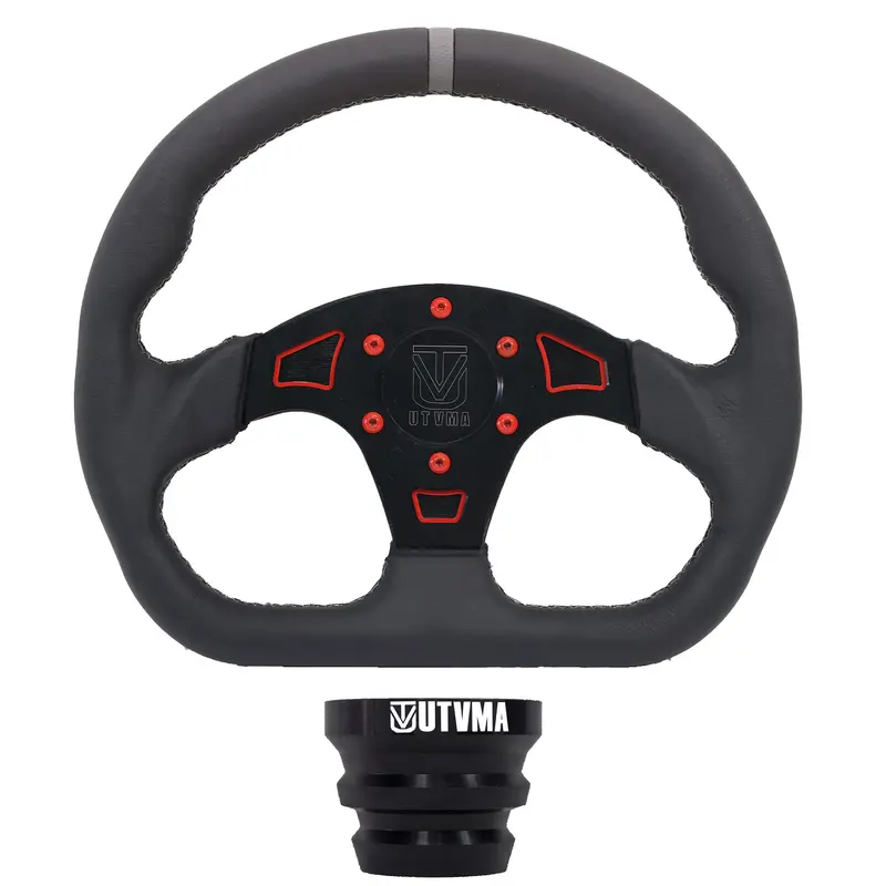 Utvma Driftx Leather Steering Wheel With Hub (Polaris And Can Am, Kawasaki, Honda Models) 1