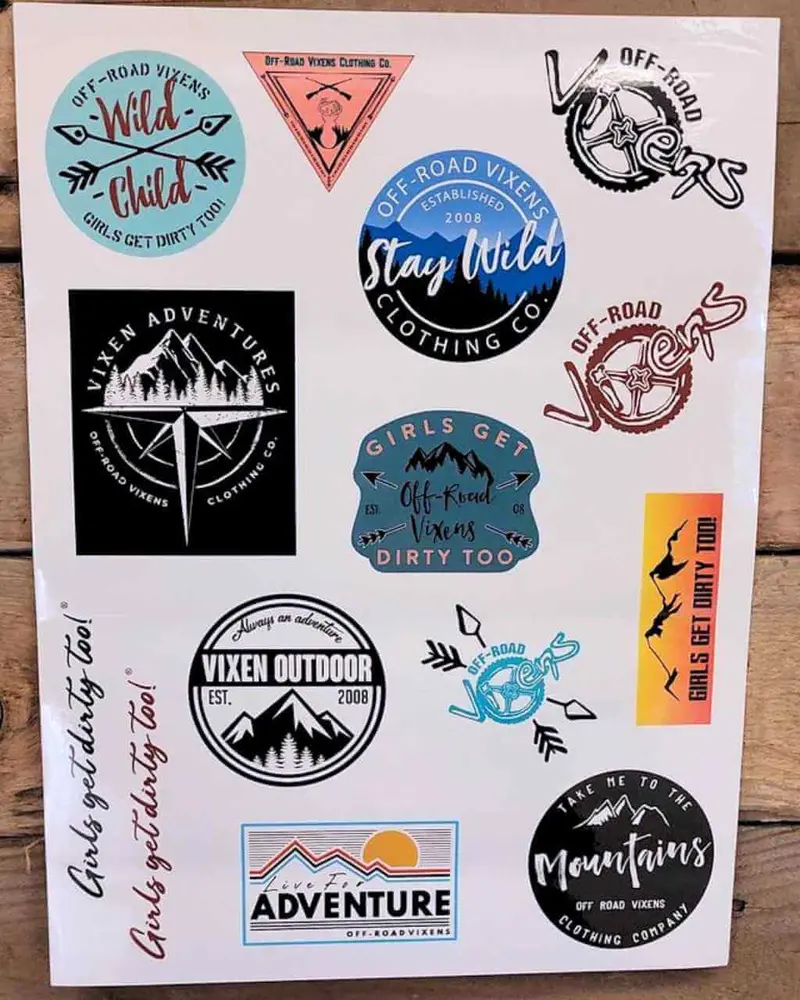 Vixen Outdoor Sticker Sheet 1
