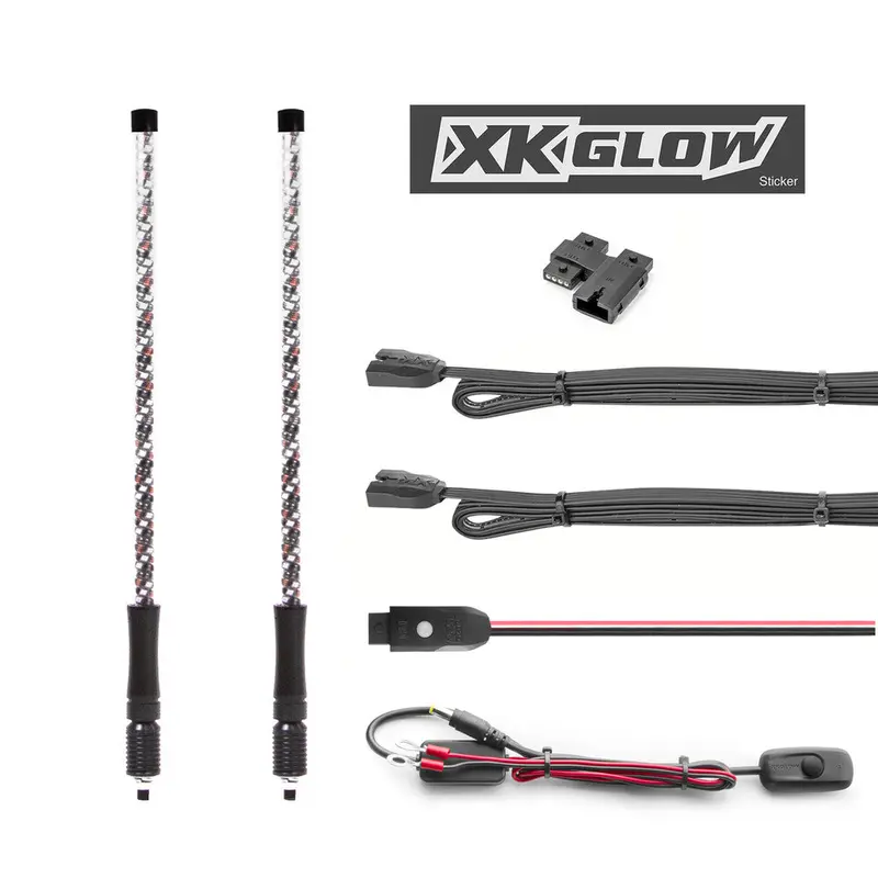 Xk Glow 2 Pc 32" Whip With Dual Mode Dash Controller 1