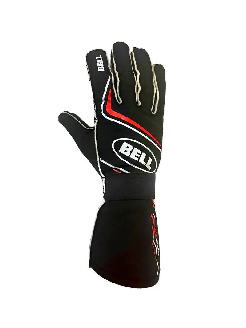 Bell Helmets Pro-Tx Racing Gloves – Black/Red, Small, Sfi 3.3/5 Certified 1