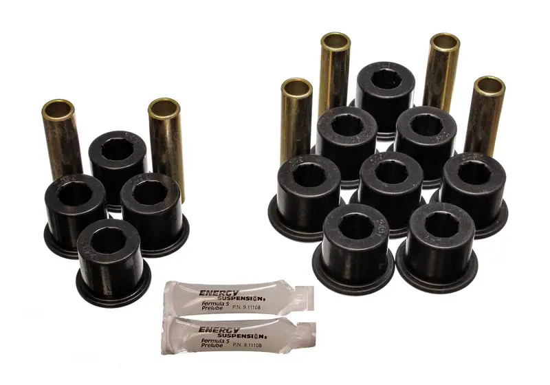 Energy Suspension Rear Leaf Spring Bushing Kit – Performance Polyurethane, Black (5.2113G) 1